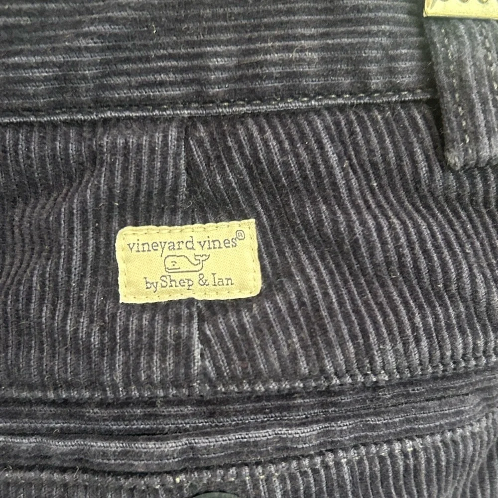 Boys 14 navy blue vineyard vines corduroy straight pants. Whale with Santa